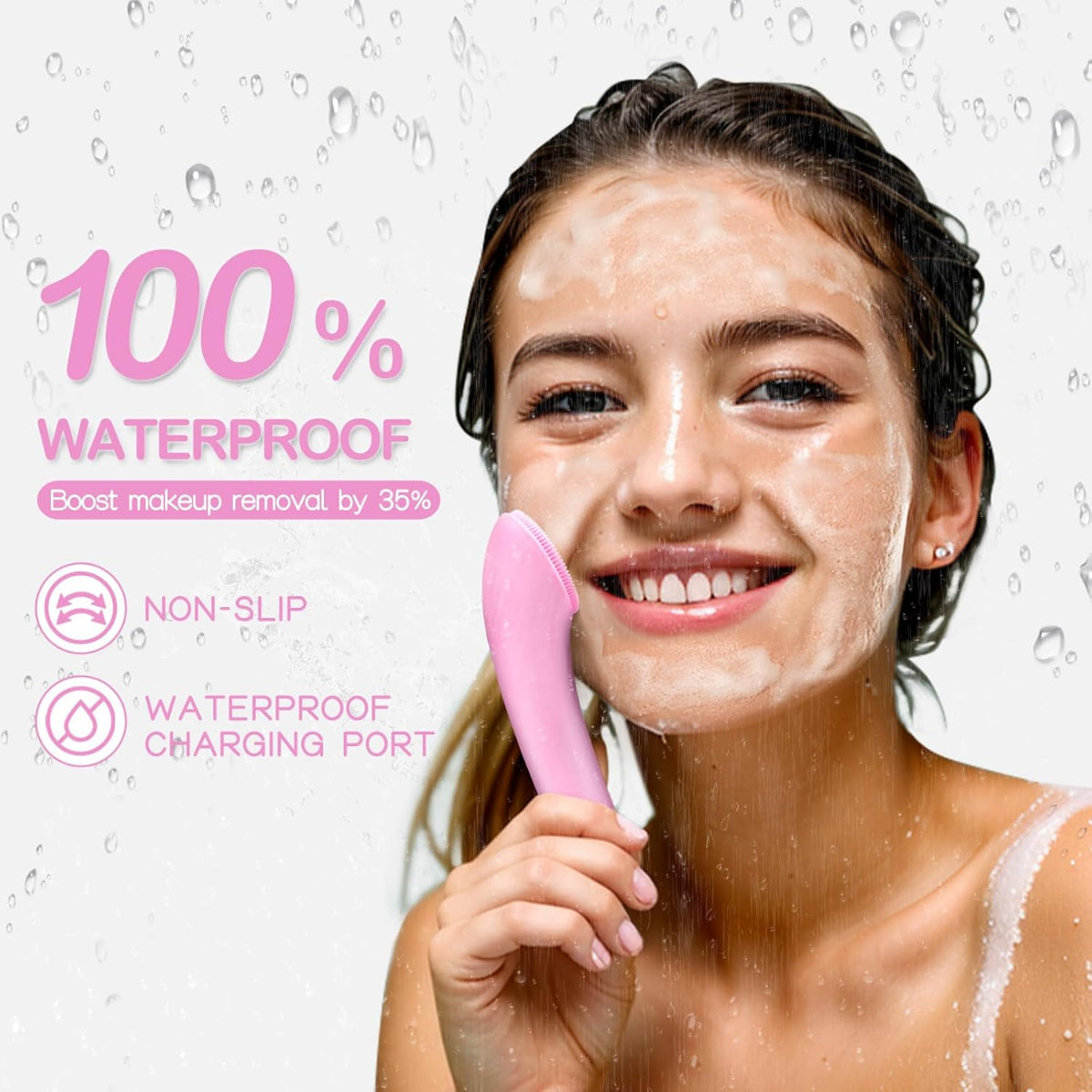 Opulent Glow™ Vibrating Facial Cleansing Brush – Deep Pore Cleanser & Exfoliator