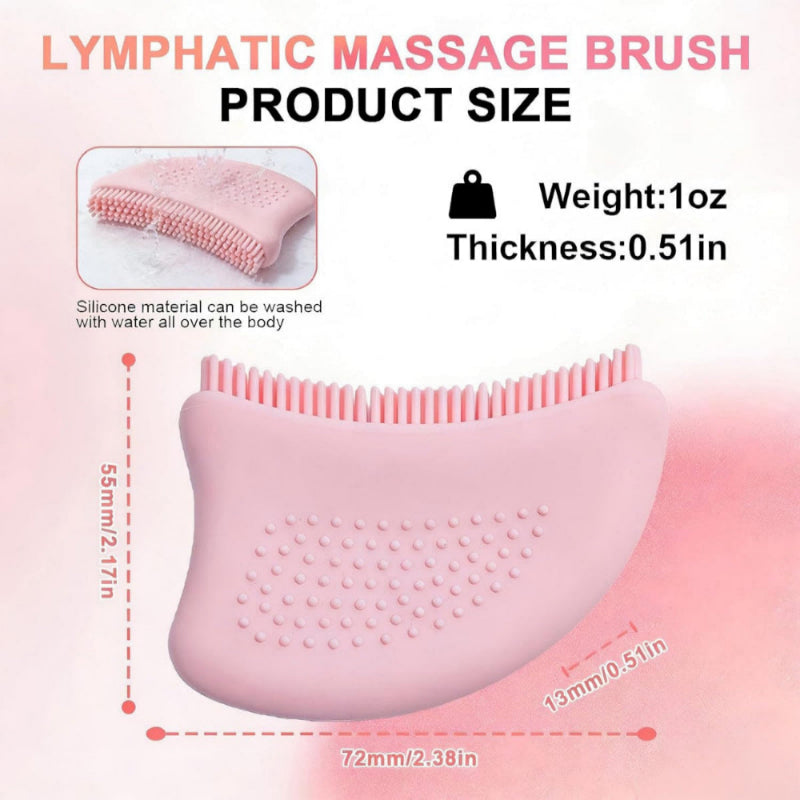Skin Harmony™ Silicone Facial Contour Brush | 2-in-1 Gua Sha & Massage Tool for Jawline Sculpting & Skin Refresh